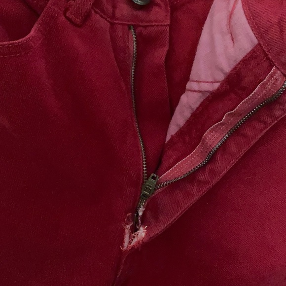 VINTAGE GUESS bright red high waisted jeans - Picture 8 of 9